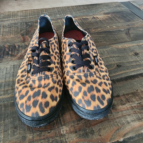 Vans Authentic Leopard Animal Print Sneakers Womens 8, Mens 6.5 Edgy Skater Y2K - Picture 8 of 9